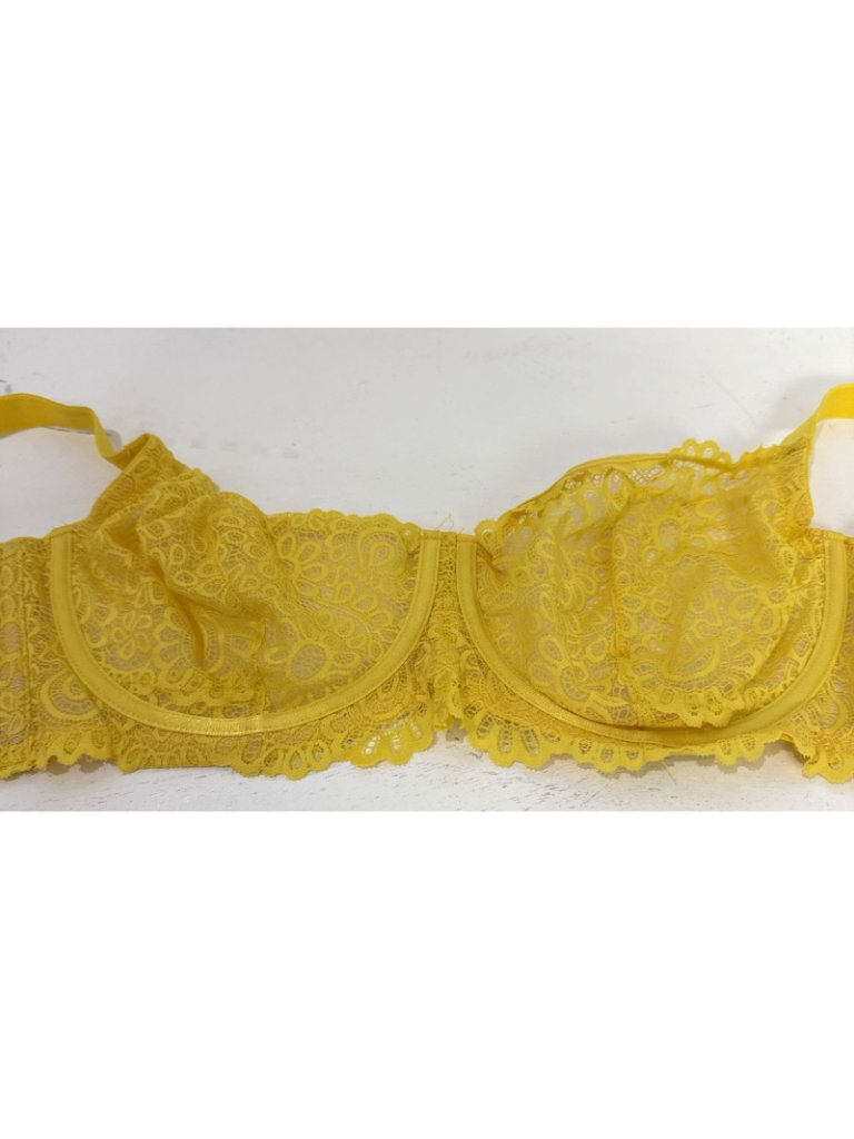 We Are We Wear Every Night Curve Underwire Lace Push Up Bra Bright Yellow Sz 40e — image 7 of 7